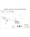 INTERLAKEN * APLIQUE IP54 G9 NEGRO